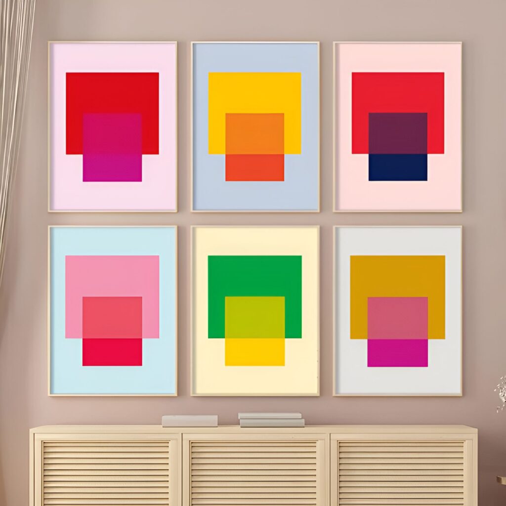 Electric Joy Wall Moment 3 Colour Block Wall Art