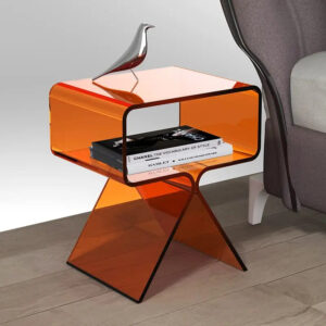 Orange Acrylic Side Table | Electric Joy Edit