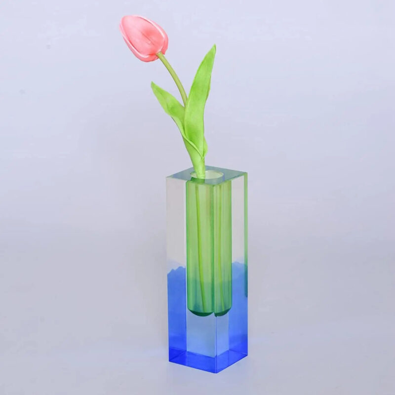 Acrylic Bud Vase in Colour | Electric Blue| Lifted+
