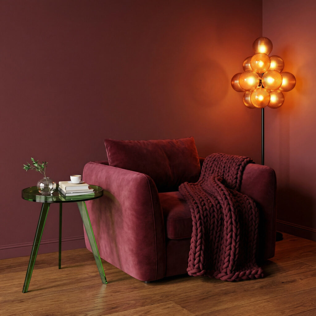 Form & Field Moss Static Acrylic Bedside Table 1