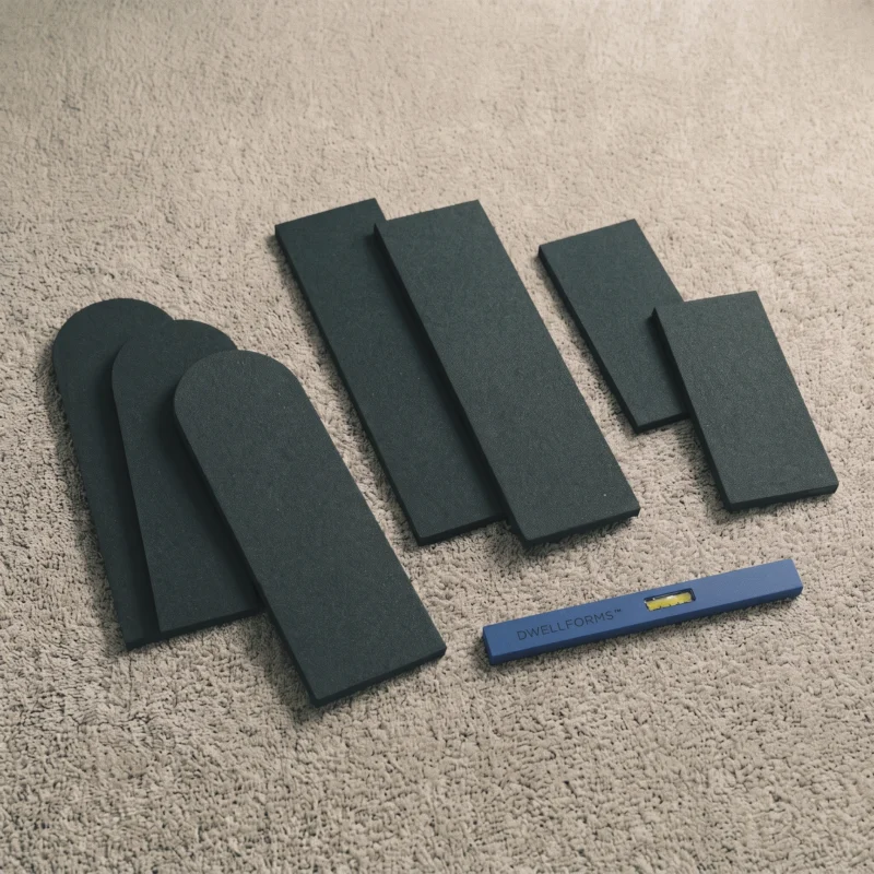 DwellForms Skyline Extension Kit modular wall panel extension pieces for expanding a sculptural PET felt feature wall