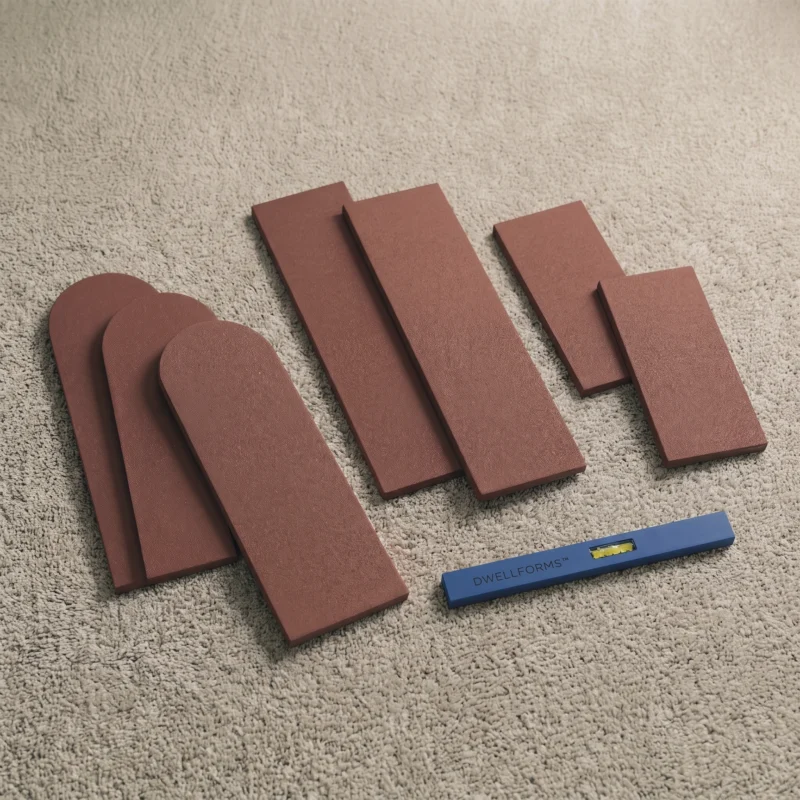 DwellForms Skyline Extension Kit modular wall panel extension pieces for expanding a sculptural PET felt feature wall