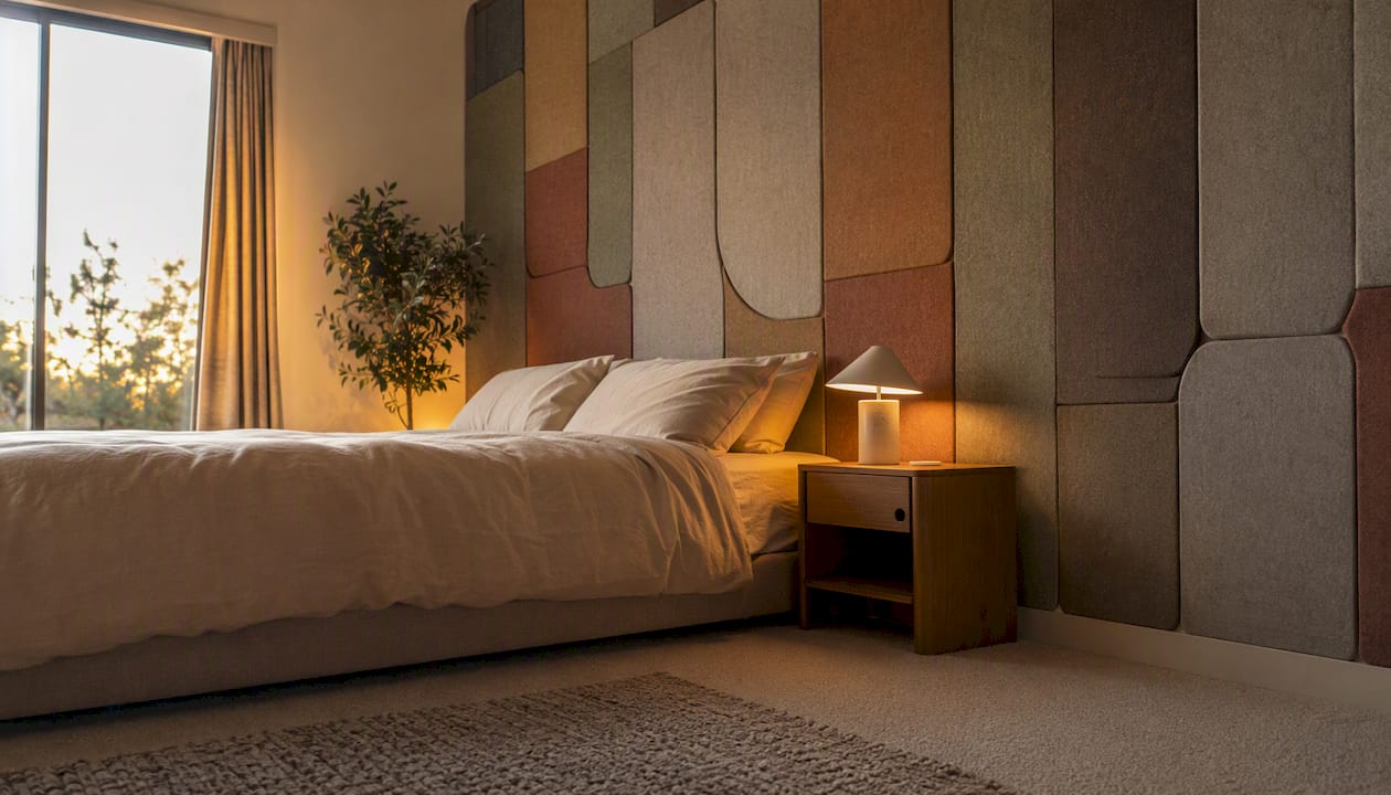 Damage free wall panels: a renter's guide for 2026 3 Bedroom with colorful removable feature wall behind bed